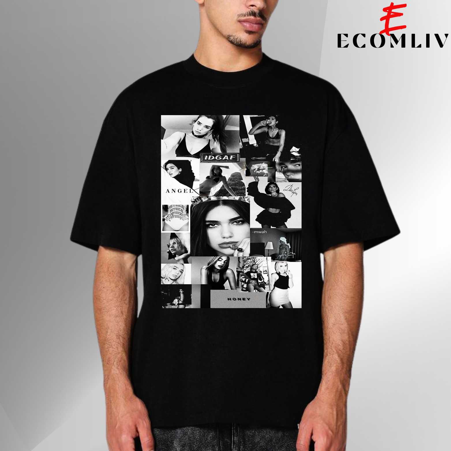 Dua Lipa Retro T Shirt, Unisex Tee, Streetwear Merch Collector